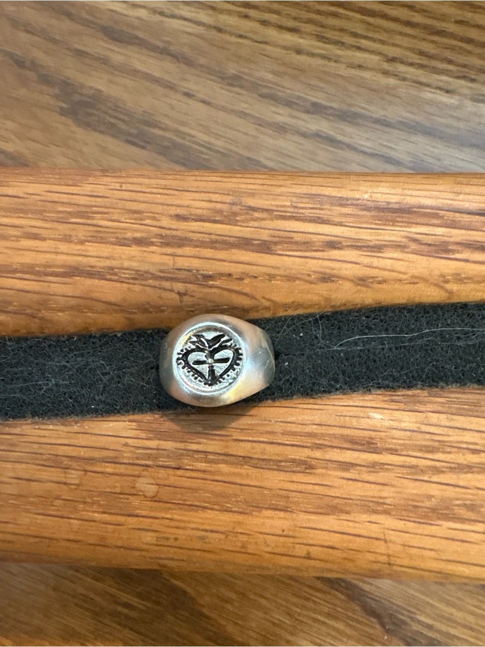 Virgins, Saints and Angels Signet Logo Ring.